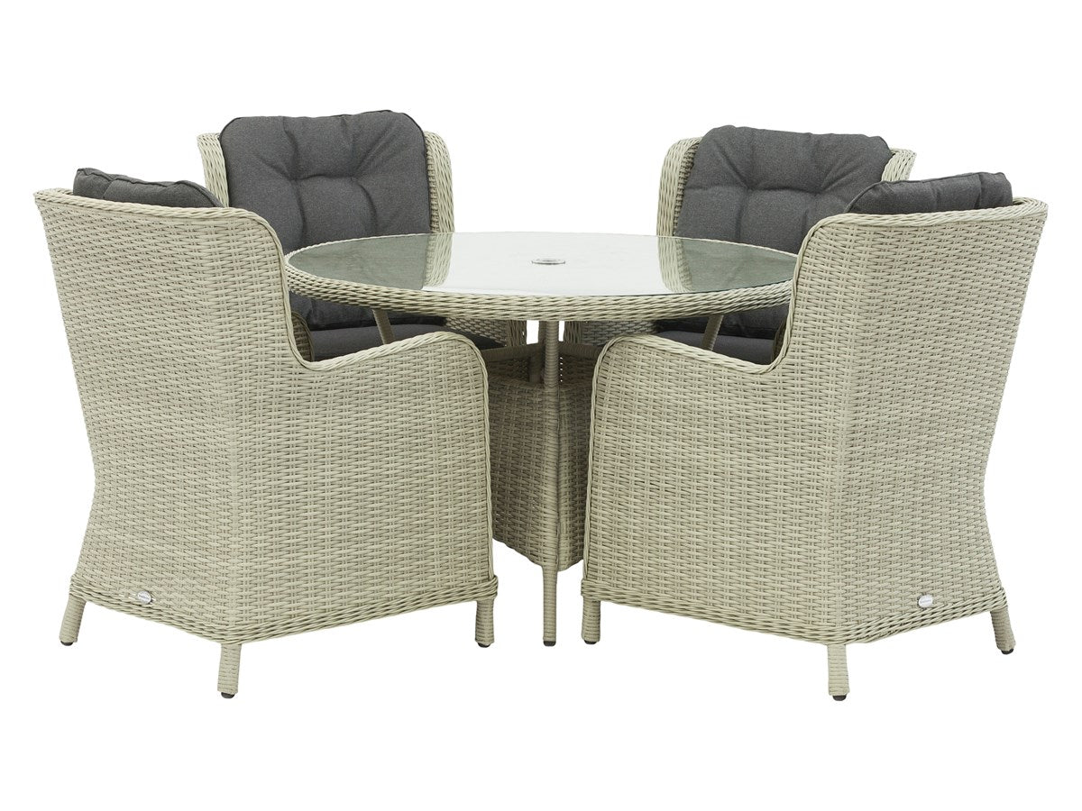 Chedworth 120cm Dining Set Grey