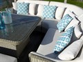 Green Lattice Scatter Cushion