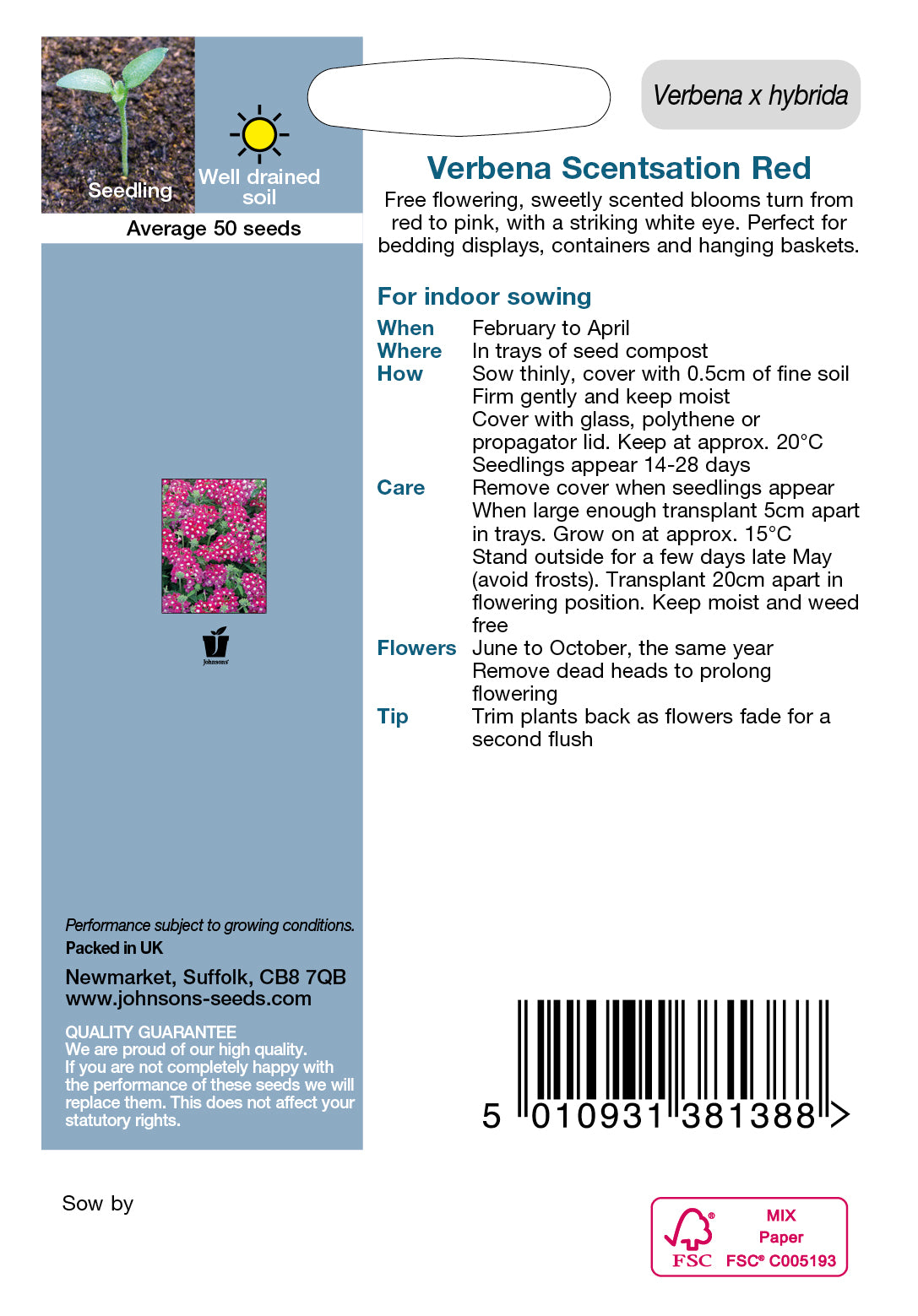 VERBENA Scentsation Red