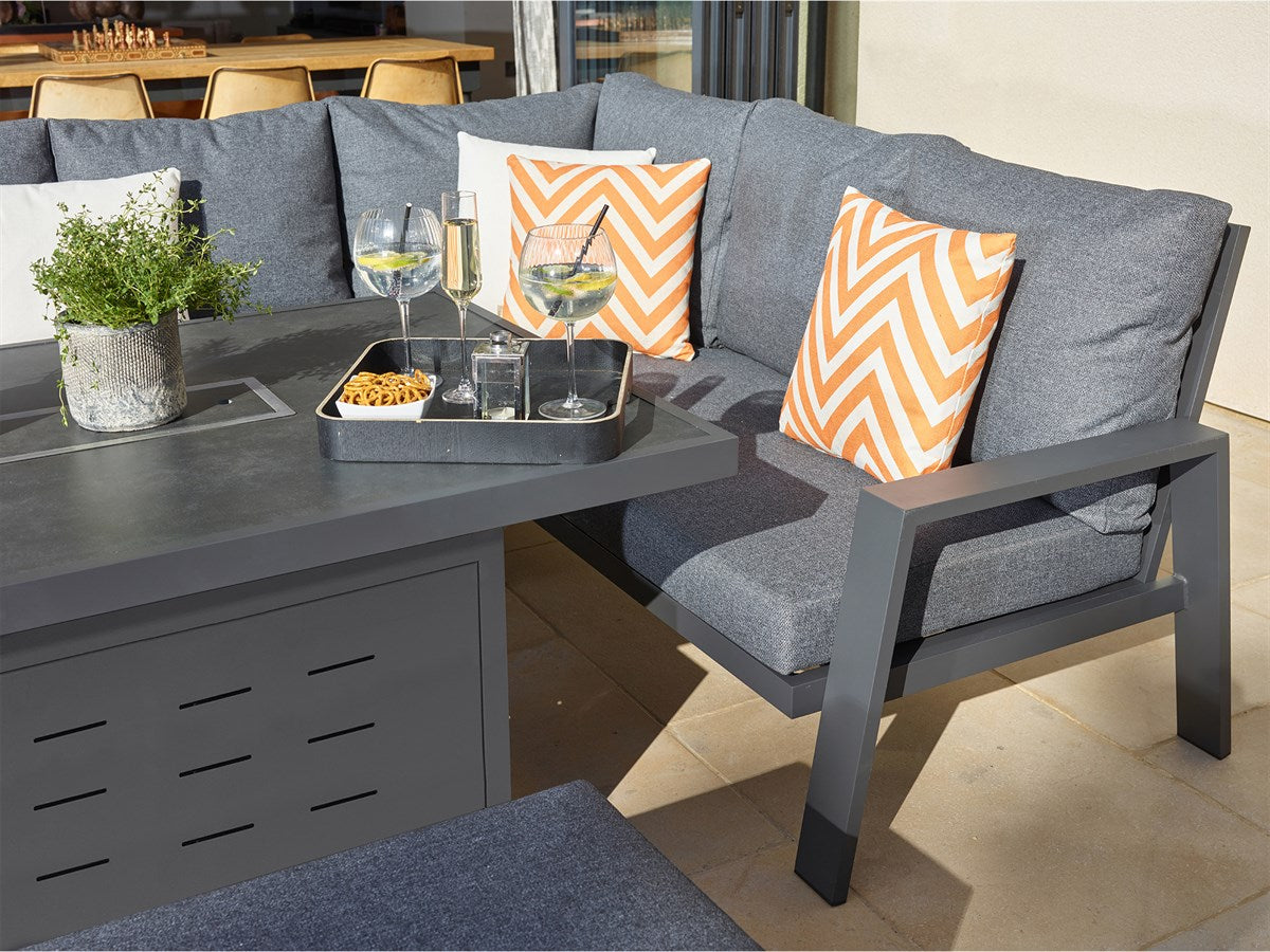 Amsterdam Rectangular Sofa Firepit Set
