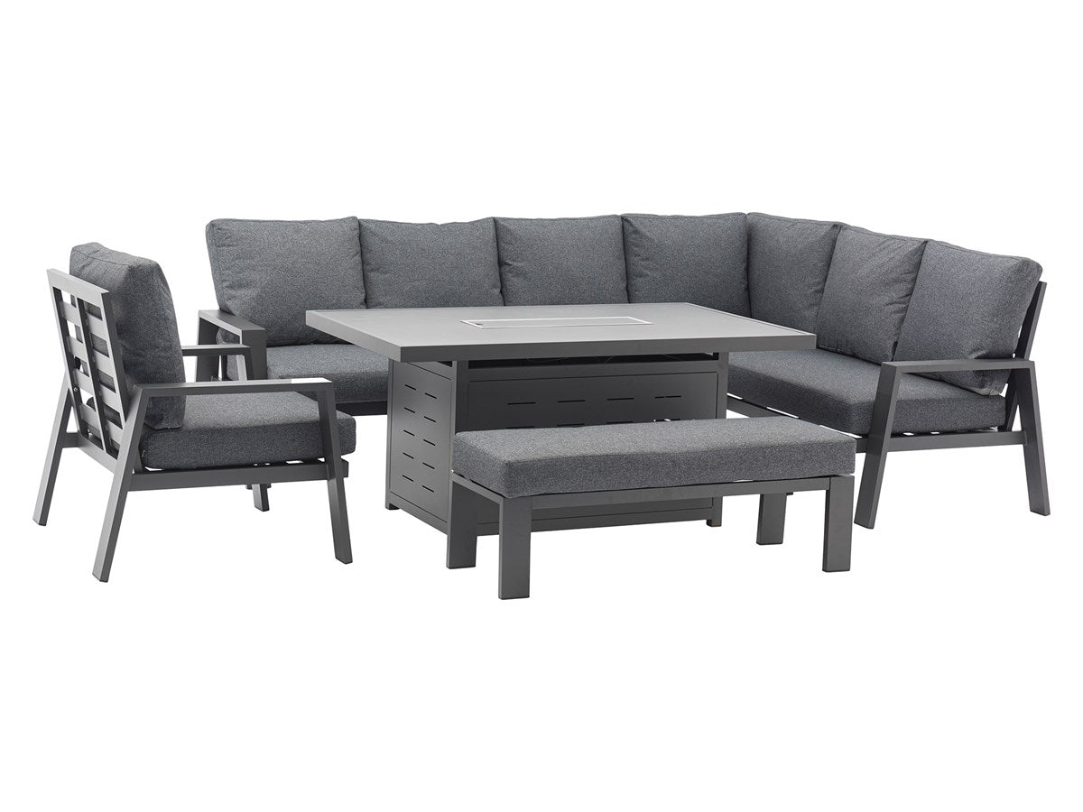 Amsterdam Rectangular Sofa Firepit Set
