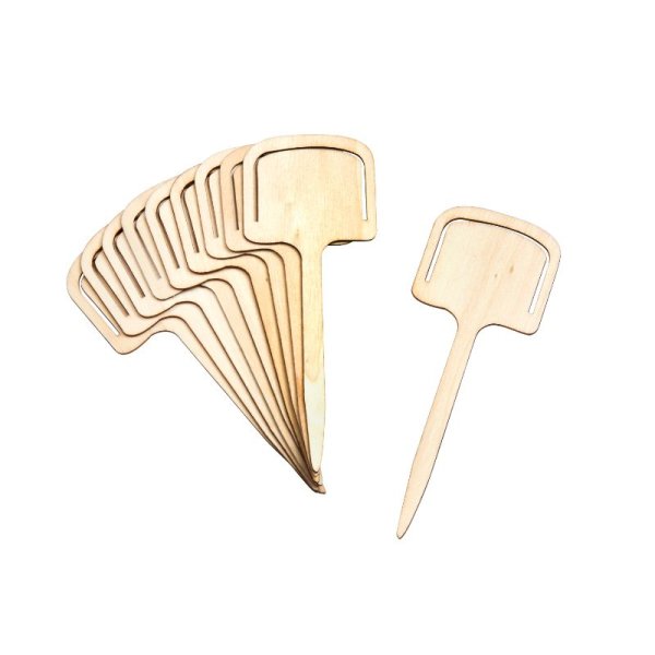 Wooden T Labels 12.5Cm 10Pk