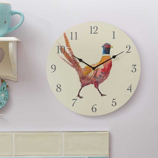 Pheasant Clock 12Inch