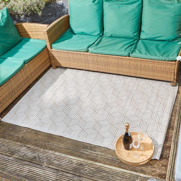 Alfresco Rugs Illusion Mocha 120X180 Cm