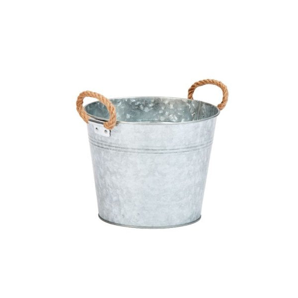 9inch Rustic Rope Handled Planter
