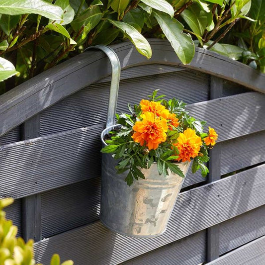 6inch Fence & Balcony Planter Galvanised