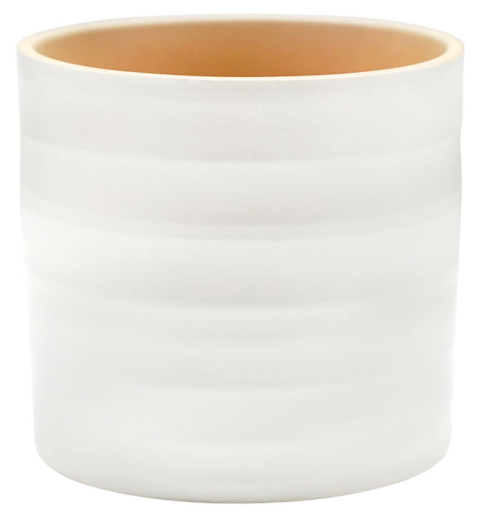 Hadleigh Matte Finish White Pot 15x17CM
