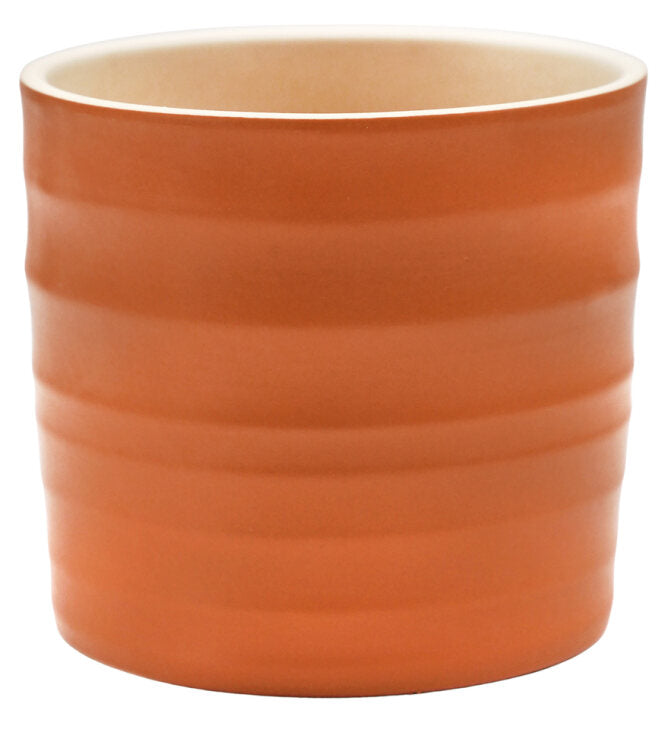 Hadleigh Matte Finish Amber Pot 13x14CM