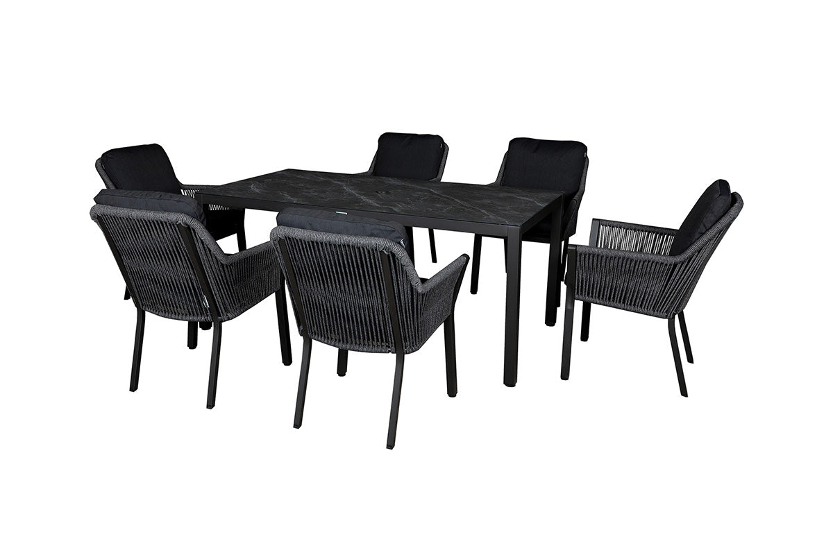 Sanza 6 Seat Rectangular Set