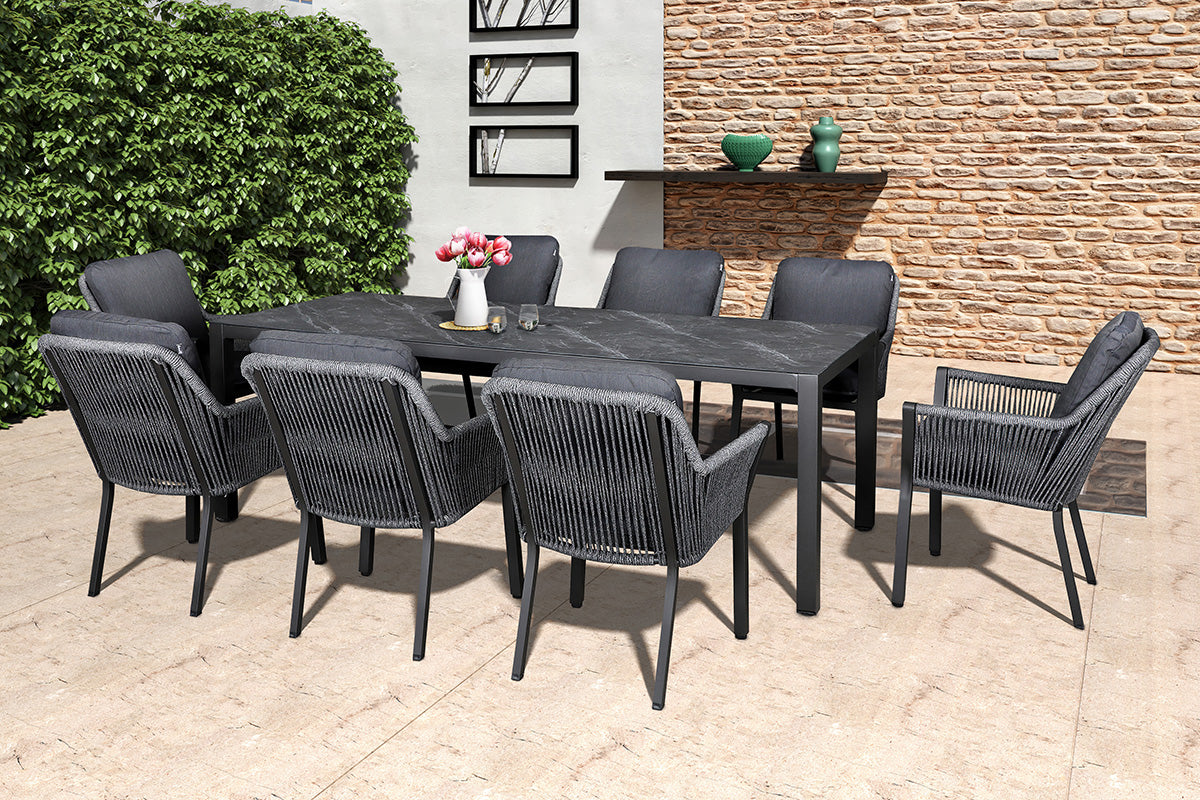 Sanza 8 Seat Rectangular Set