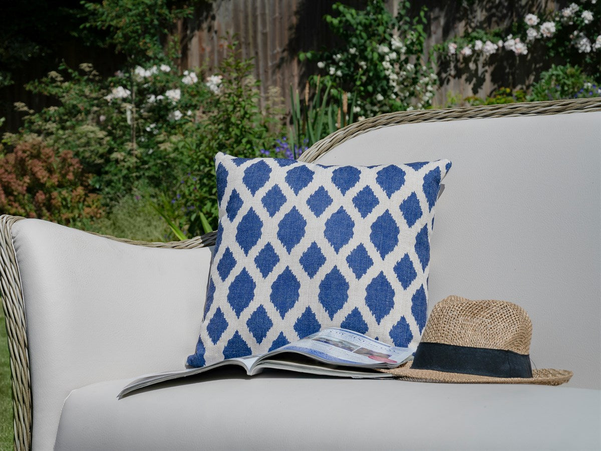 Blue Trellis Scatter Cushion