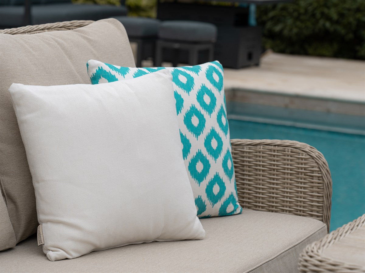 Green Lattice Scatter Cushion