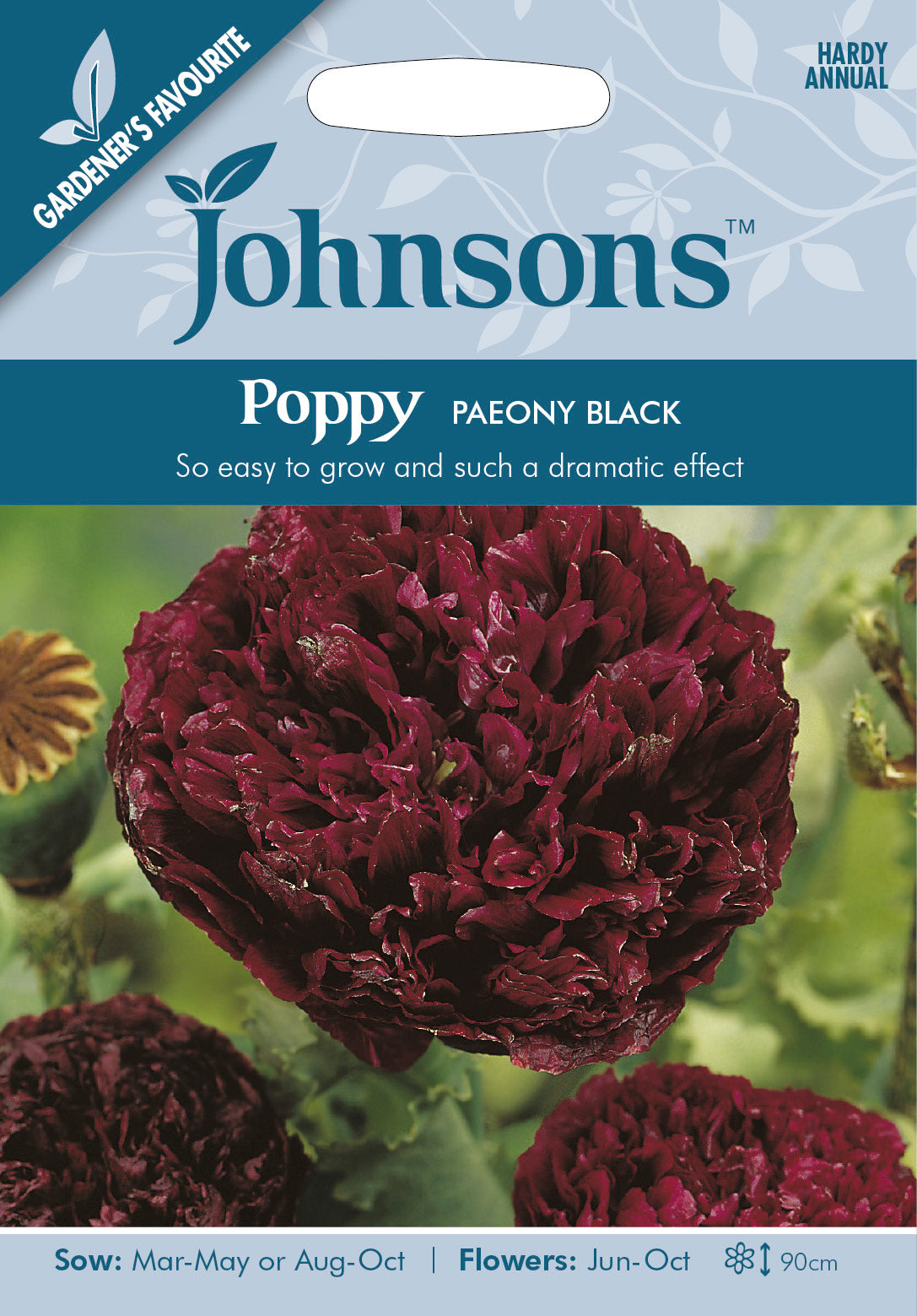 POPPY Paeony Black