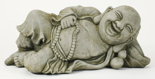 Bead in Hand Reclining Buddha - Stone