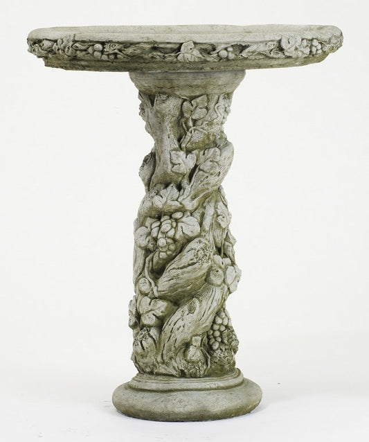 Fruit Bird Bath - Stone