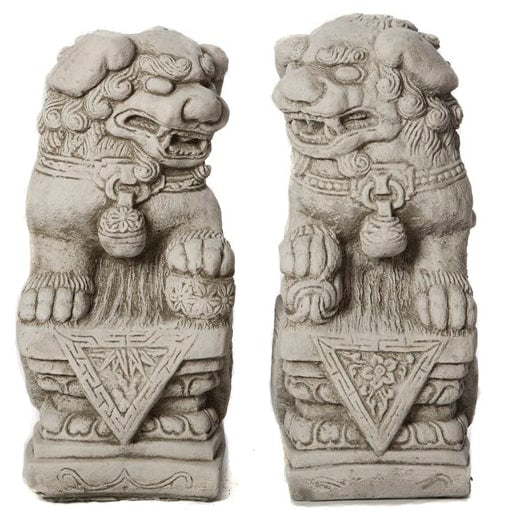 Foo Dogs pair - Stone