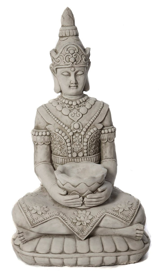 Med Lotus Buddha - Stone