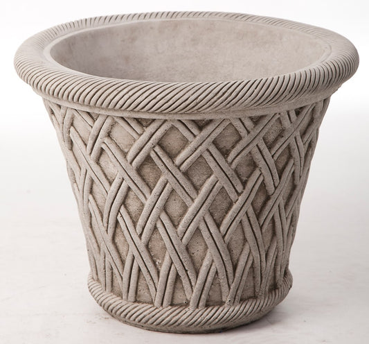 Wicker Pot - Stone