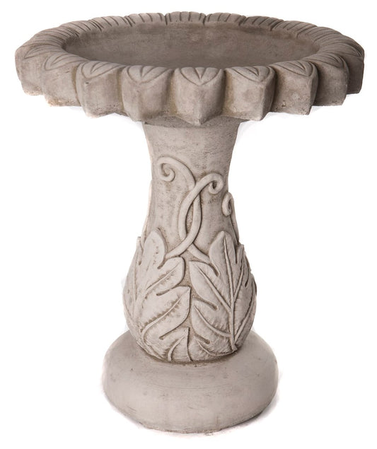 Daisy Bird Bath - Stone