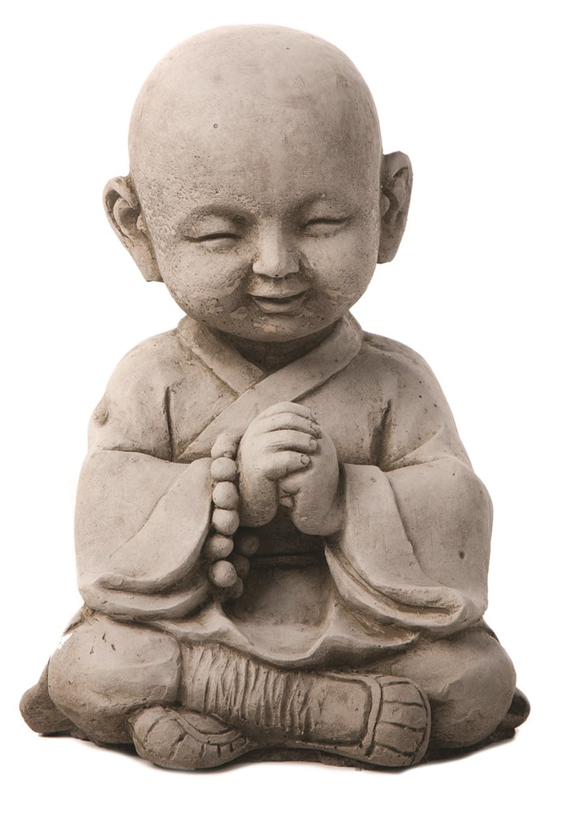 Small Sitting Monk - Stone