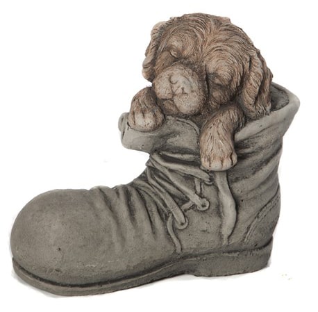 Dog In Shoe - Stone