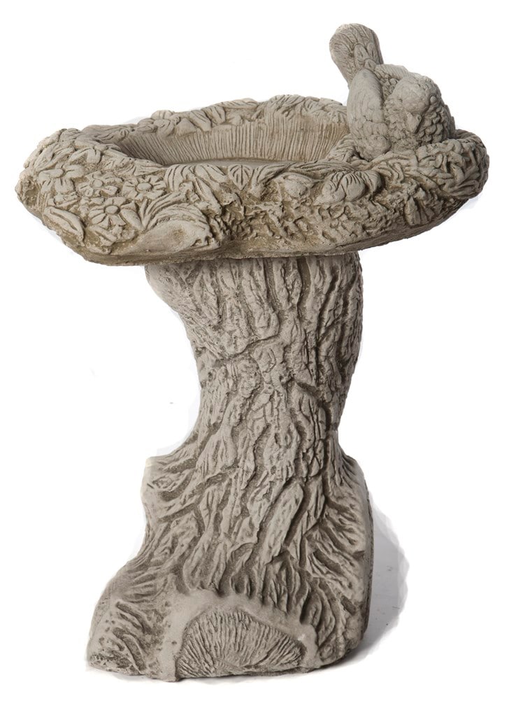 Bird Nest Bird Bath - Stone