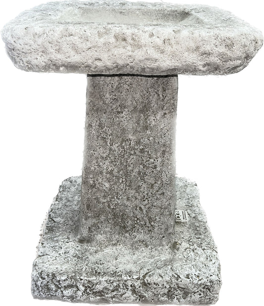 York Bird Bath - Stone