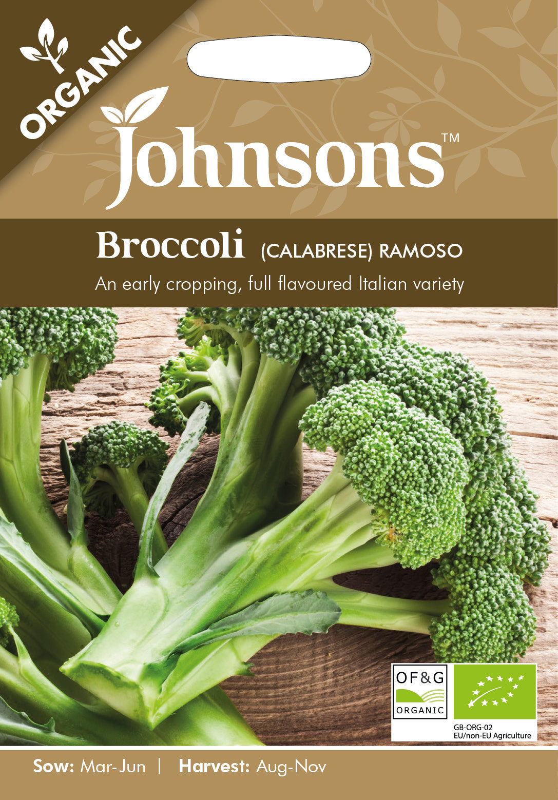 Organic BROCCOLI (Calabrese) Ramoso