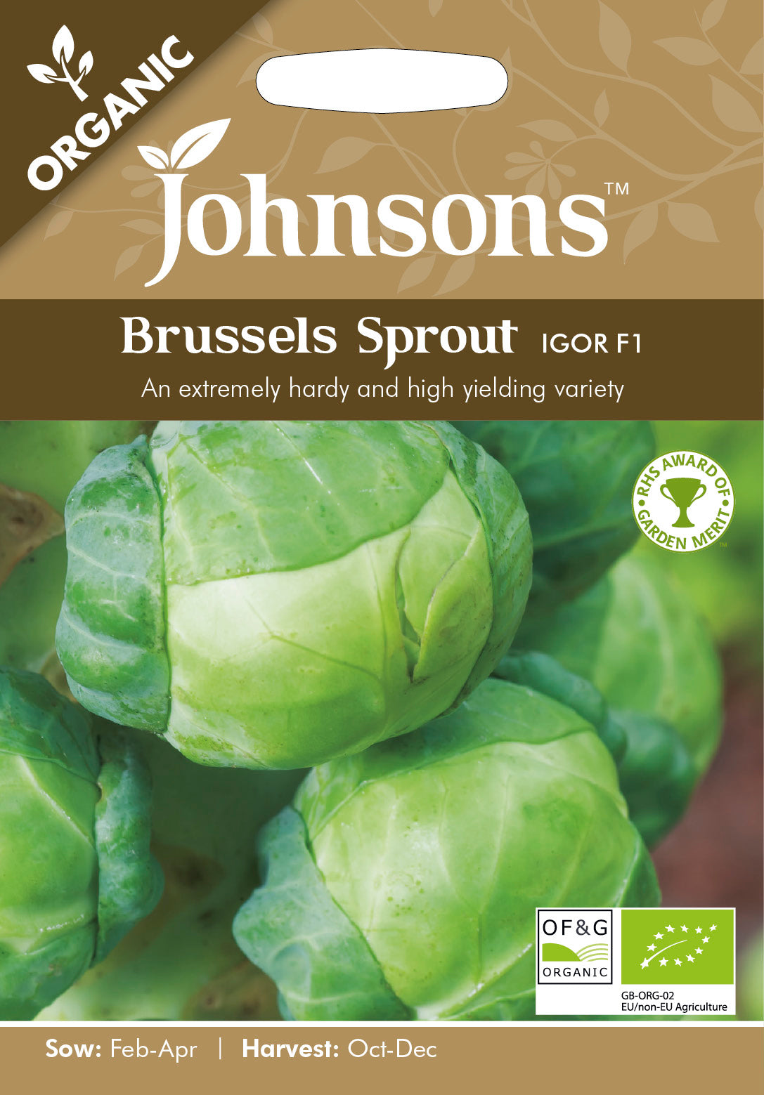 Organic BRUSSELS SPROUT Igor F1