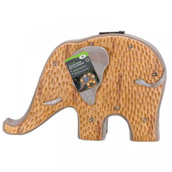 Wood Stone In Lit Elephant