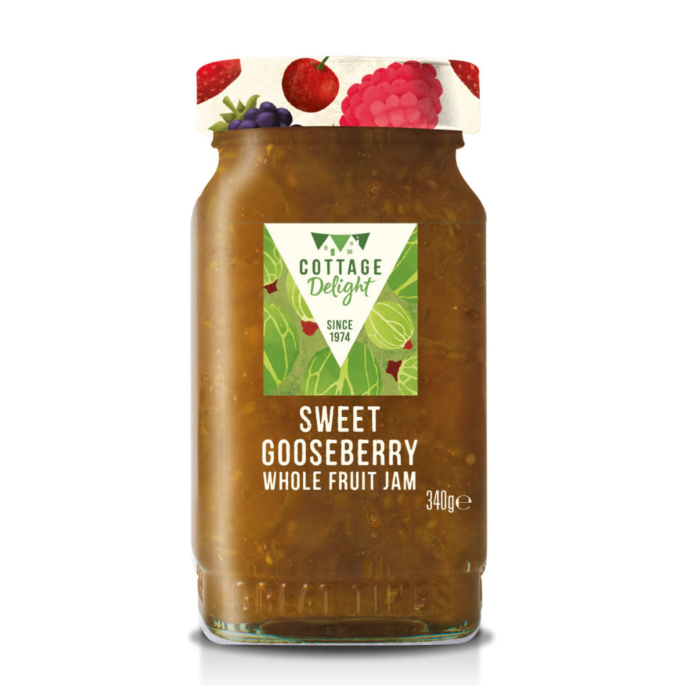 Sweet Gooseberry Whole Fruit Jam 340G