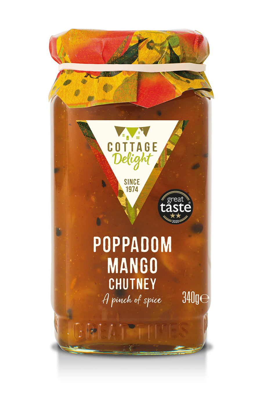 Poperdom Pack Poppadom Mango Chutney 340G – Azure Garden Centre