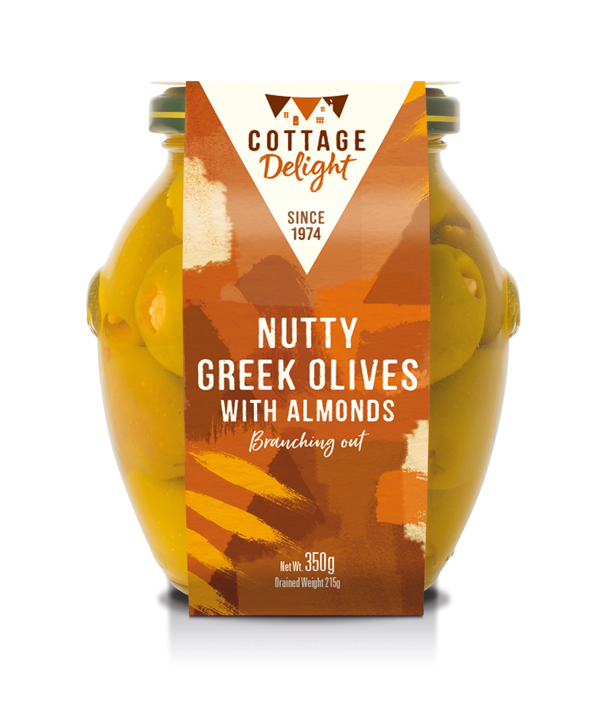 Nutty Greek Olives With Almonds 350G