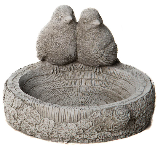 Birds on Log - Stone
