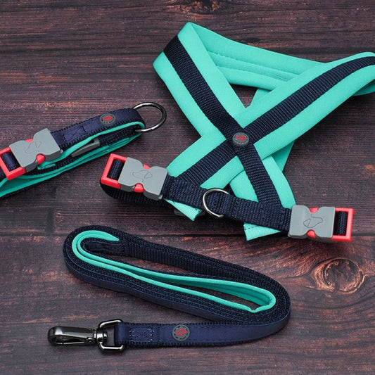 Navy M Activ Pad Dog Harness 30Cm-76Cm