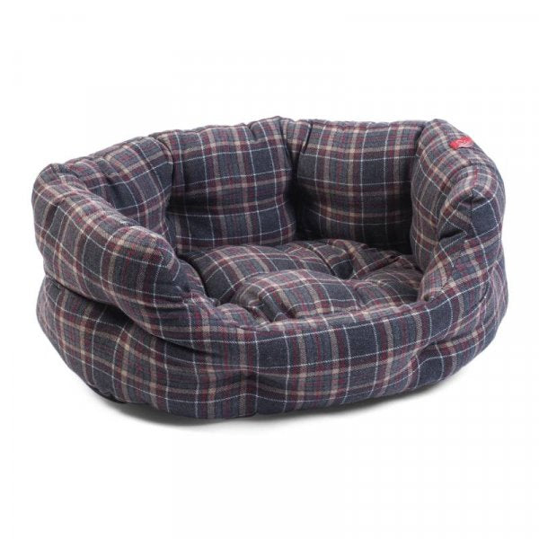 Plaid Oval Bed S