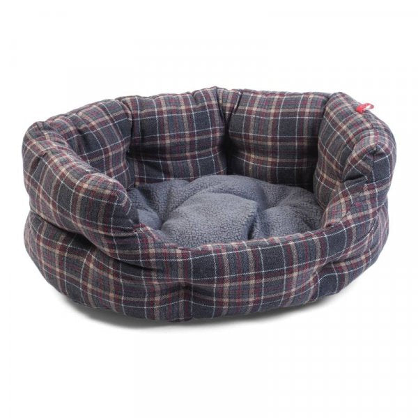 Plaid Oval Bed S