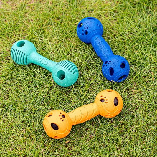 Squeaky Ball Rubber Dumbbell