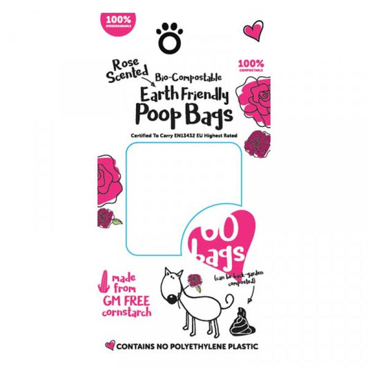 Biodegradablee Poop Bags 60 Pack 4 Rolls