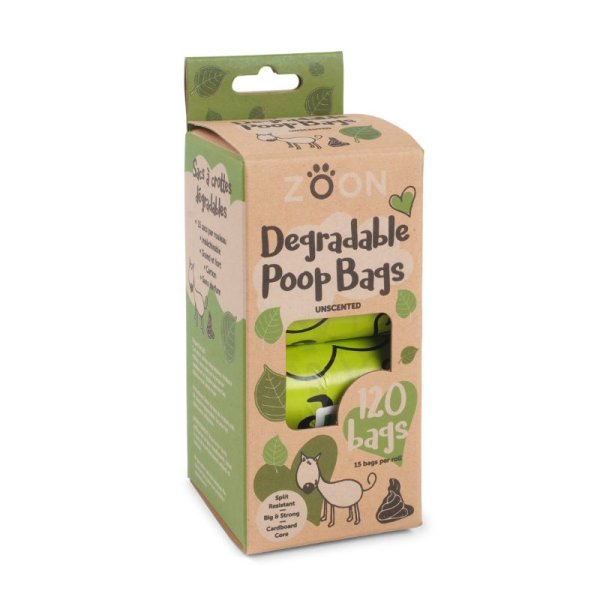 Biodegradable Poop Bags 120 Pack 8 Rolls