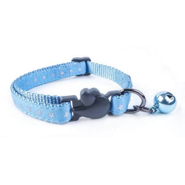 Blue Starry Shiny Adjustable Cat Collar