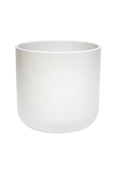 Lisbon Planter White D13.5Cm