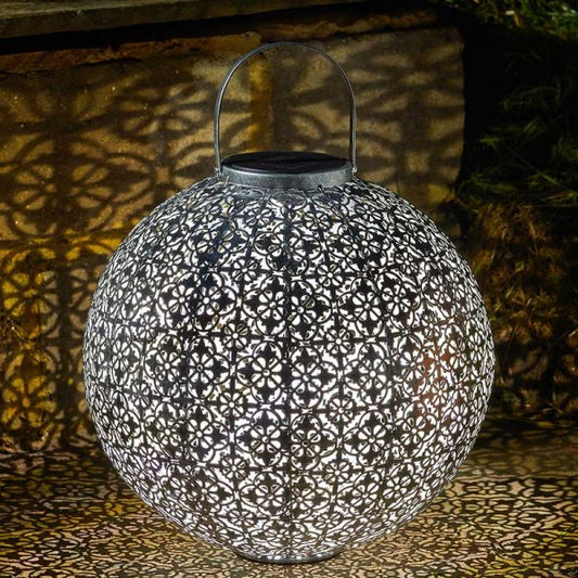 Jumbo Damasque Lantern Silver