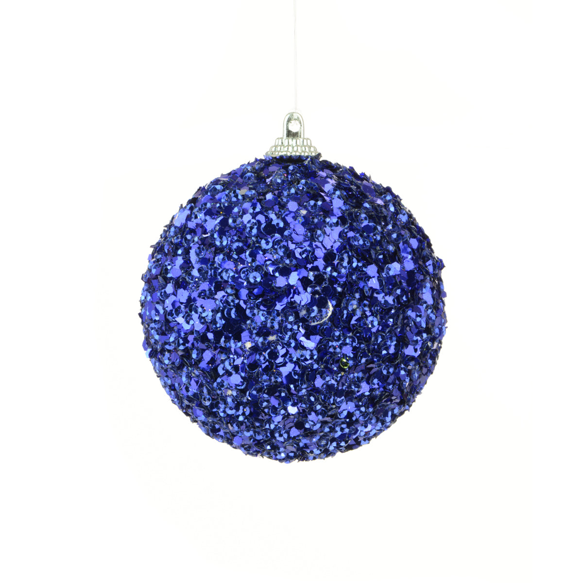 Shimmer Glitterball Dark Blue 8Cm