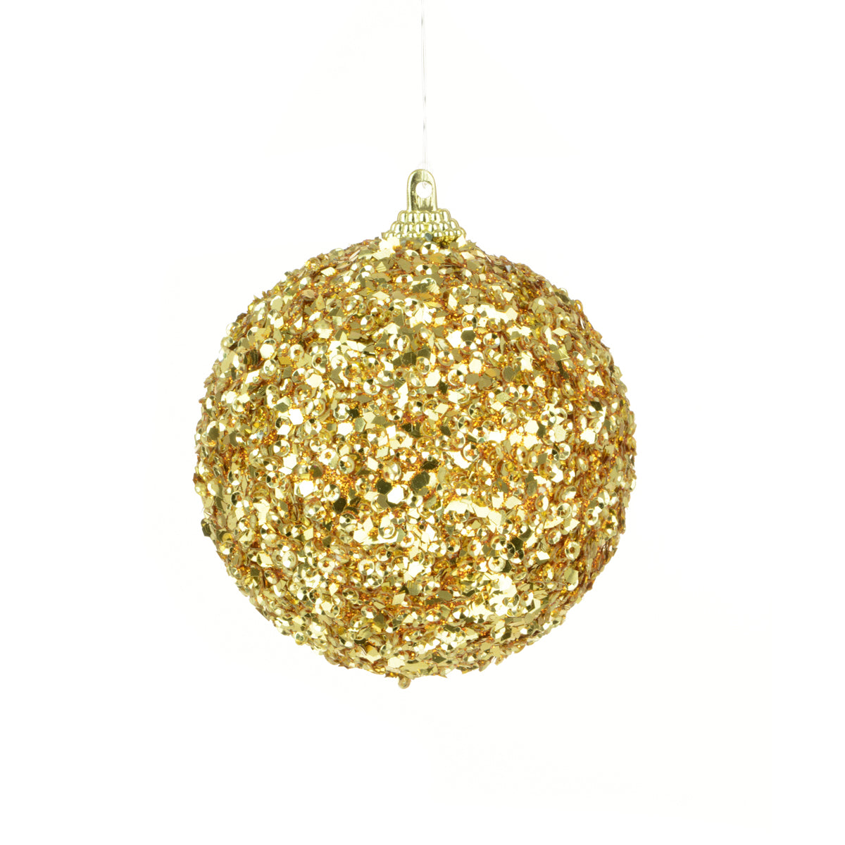 Shimmer Glitterball Gold 8Cm