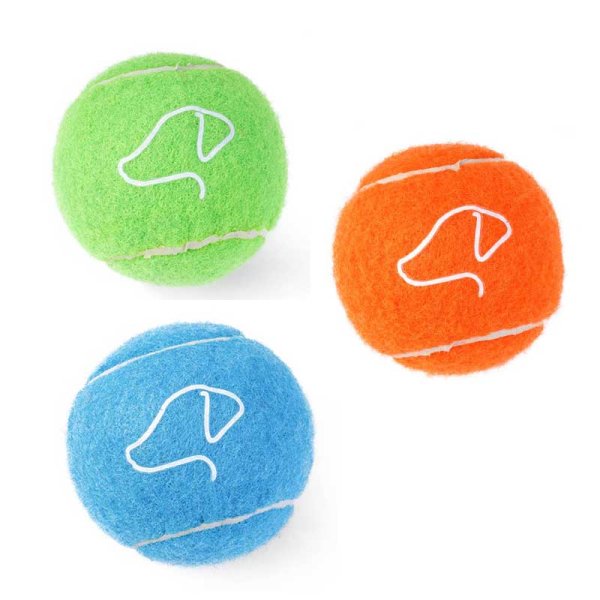 Squeaky Pooch 6.5Cm Tennis Balls