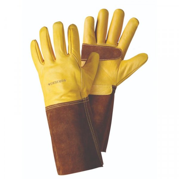 Ultimate Golden Leather Gauntlets Lrg