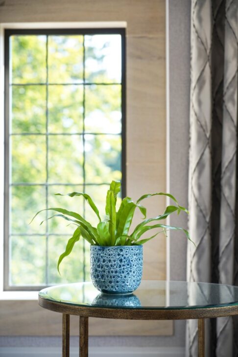 Sapphire Reactive Glaze Planter  D16cm