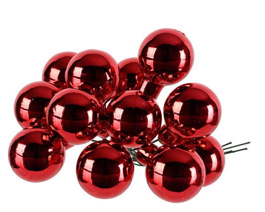 Gb On Wire Shiny Christmas Red 2Cm