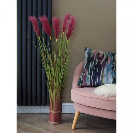 Faux Bouquet Purple Pampas 120Cm
